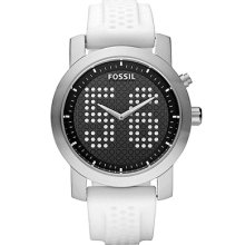 In Box Fossil Big Tic Men's Classic White Watch Bg2216