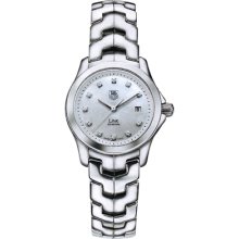 In Box Tag Heuer Link Ladies Diamond Ladies Watch Mop Dial Wjf1317.ba0572