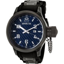 Invicta 0554 Russian Diver Carbon Fiber Black Rubber Men's Watch