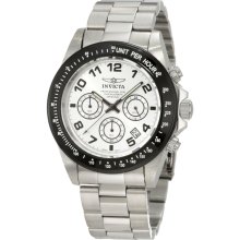 Invicta 10702 Speedway Chrono Silver Dial Stainless Steel Men's Watch