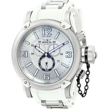 Invicta 11365 Men's Russian Diver Polyurethane Band White Dial Watch