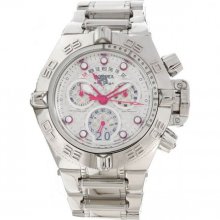 Invicta 11872 Men's Subaqua IV Silver Red Dial High Polish Watch