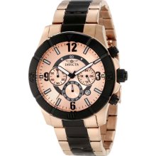 Invicta 1424 Specialty Chronograph Rose Gold Dial Men's Watch