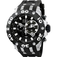 Invicta Black & Silvertone Mens Watch