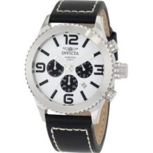 Invicta Men's 1426 Ii Collection Black Leather Chronograph Watch