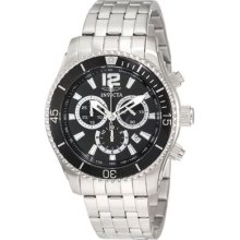 Invicta Mens Ii Collection Black Dial Chronograph Stainless Steel Bracelet Watch