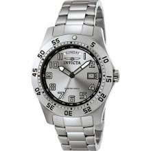 Invicta Men's Pro Diver Stainless Steel Watch with Silver Dial