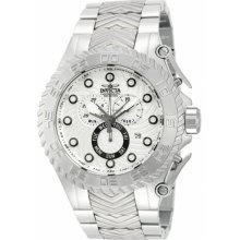 Invicta Men's Pro Diver Chronograph Stainless Steel Case and Bracelet Silver Tone Dial Day and Date 12933
