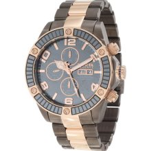 Invicta Men's Reserve Pro Diver Automatic Chronograph Two Tone Stainless Steel Case and Bracelet Chrongraph Gray Dial 10612