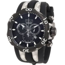 Invicta Men's Reserve Venom Fang Stainless Steel Case Black Tone Dial Rubber Strap 1000M 10835