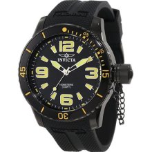 Invicta Men's Specialty Black Dial Black Polyurethane Watch 1676