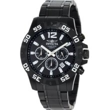 Invicta Mens Specialty Chronograph Black Ion Plated Stainless-steel Watch 1505
