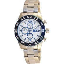Invicta Men's Specialty Chronograph Stainless Steel Case and Bracelet Silver Tone Dial 13675