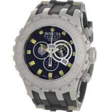 Invicta Men's Stainless Steel Reserve Subaqua Specialty Chronograph Black Dial Rubber Strap 0801