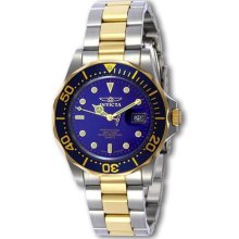Invicta Mens Swiss Diver Q Two-tone Blue Dial Watch ...