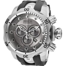 Invicta Men's Venom/Reserve Chronograph Grey Dial Grey Polyurethane