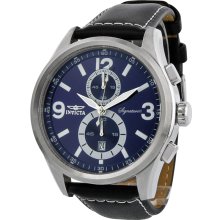 Invicta Signature II Elegant Blue Dial Chronograph Mens Watch 7416
