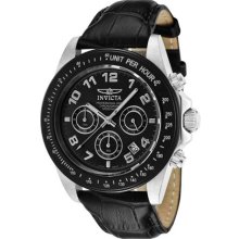 Invicta Speedway Leather Chronograph Mens Watch 10707