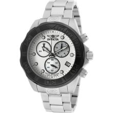 Invicta Watches Men's Pro Diver Chronograph Silver Dial Stainless Stee