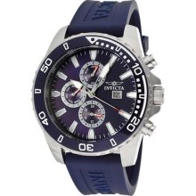 Invicta Watches Men's Specialty Blue Dial Blue Polyurethane Blue Poly
