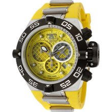Invicta Watches Men's Subaqua/Noma IV Chronograph Yellow Dial Yellow P