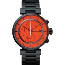 Issey Miyake Watch - 'W' - Steel - Black/Orange