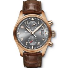 IWC Pilot's Spitfire Chronograph Red Gold Watch 3878-03