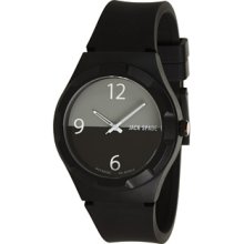 Jack Spade Solid Black Rubber with Dipped Face Watches : One Size