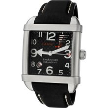 Jean Richard Watches Men's Paramount Automatic Black Textured Dial Bla