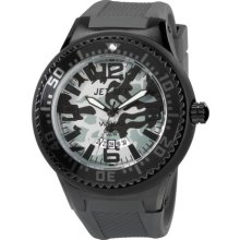 Jet Set Mens Wb30 Plastic Watch - Gray Rubber Strap - Multicolor Dial - JETJ5444B-000