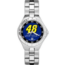 Jimmie Johnson #48 Ladies Pro II Watch Stainless Bracelet LogoArt