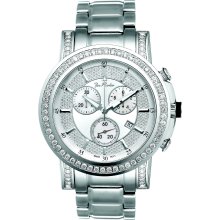 Joe Rodeo Trooper 3.25ct Diamond Steel Men's Watch JTRO1