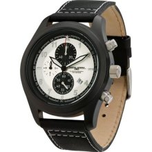Jorg Gray Men's Chronograph Watch Jg4530 With Silver Dial And Leather Strap