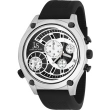 Joshua & Sons Men's Dual Time Quartz Chronograph Steel Strap Watch