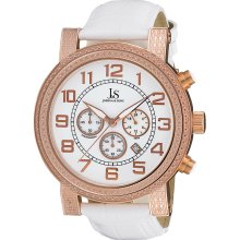 Joshua & Sons Men's Stainless Steel Chronograph Strap Watch