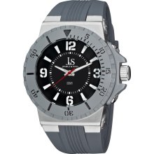 Joshua & Sons Men's Bold Swiss Quartz Silicon Strap Watch