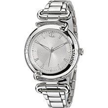Just Cavalli Ladies Watch R7253174515 In Collection Street, 3 H And S, Silver Dial And Stainless Steel Bracelet