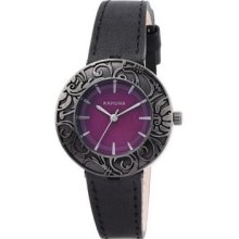 Kahuna Ladies Black Leather Watch/official Stockist/brand (rrpÂ£35)