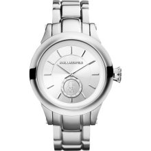 Karl Lagerfeld Classic Silver Logo Dial Bracelet Watch - Silver