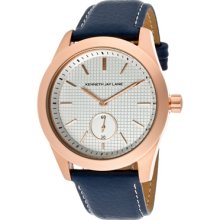 Kenneth Jay Lane Watches Women's Silver Textured Dial Rose Goldtone IP