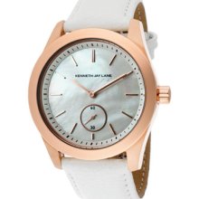 Kenneth Jay Lane Watches Women's White MOP Dial Rose Goldtone IP SS Ca