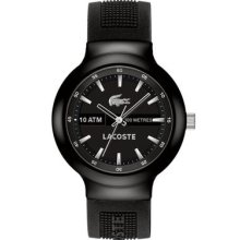 Lacoste Borneo Chronograph Black Silicone Mens Watch 2010657