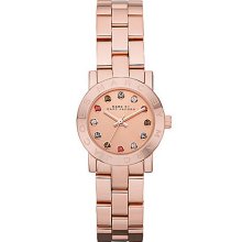Ladies' Amy Rose Gold Mini Watch with Multicolored Stones