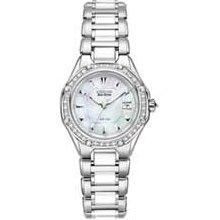 Ladies' Citizen Eco-Drive Signature Octavia Diamond Accent Ceramic