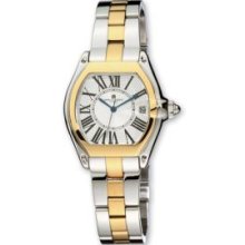Ladies Gold-Plated Two-Tone White Dial 32X40Mm Watch