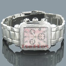 Ladies Joe Rodeo Watch Madison Pink Mop 1.50ct Mother Of Pearl Face Jrmd-7