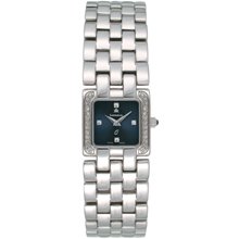 Ladies Kremena Palladium-pltd CZ Blue Dial Swiss 22mm Watch