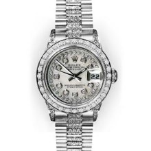 Ladies MoP String Diamond Dial Rolex Datejust Super President