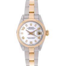 Ladies Rolex Datejust Stainless Steel & 18k Gold Watch 79173