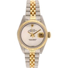 Ladies Rolex Datejust Watch Custom Mother-Of-Pearl Dial 69173